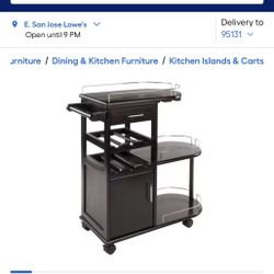 Rolling Bar Cart 