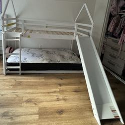 Bunk bed with slide