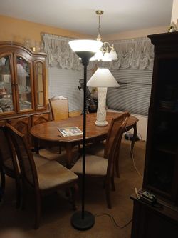 Black Torchiere Floor Lamp
