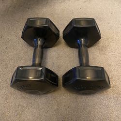 Pair of 20 lbs Urethane “Jellz” HEX Dumbbells / Weights - 40 lbs total