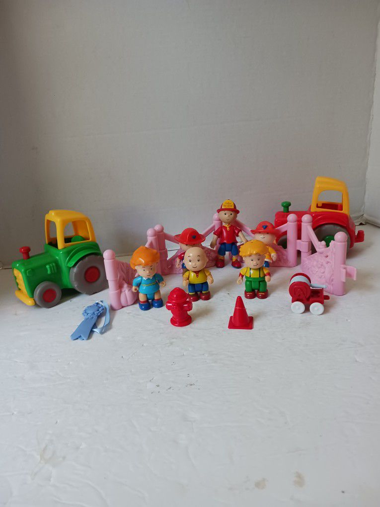 Pbs Kid Caillou Farm & firefighter Toy Figurine Play Set Lot. & Figures for Sale in Mechanic Falls, ME - OfferUp