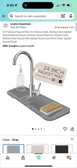 Faucet Sink Mat $5