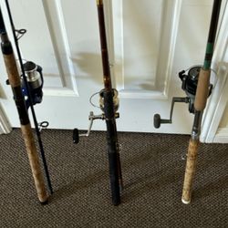 Three Rods With Reels (Code: Large)