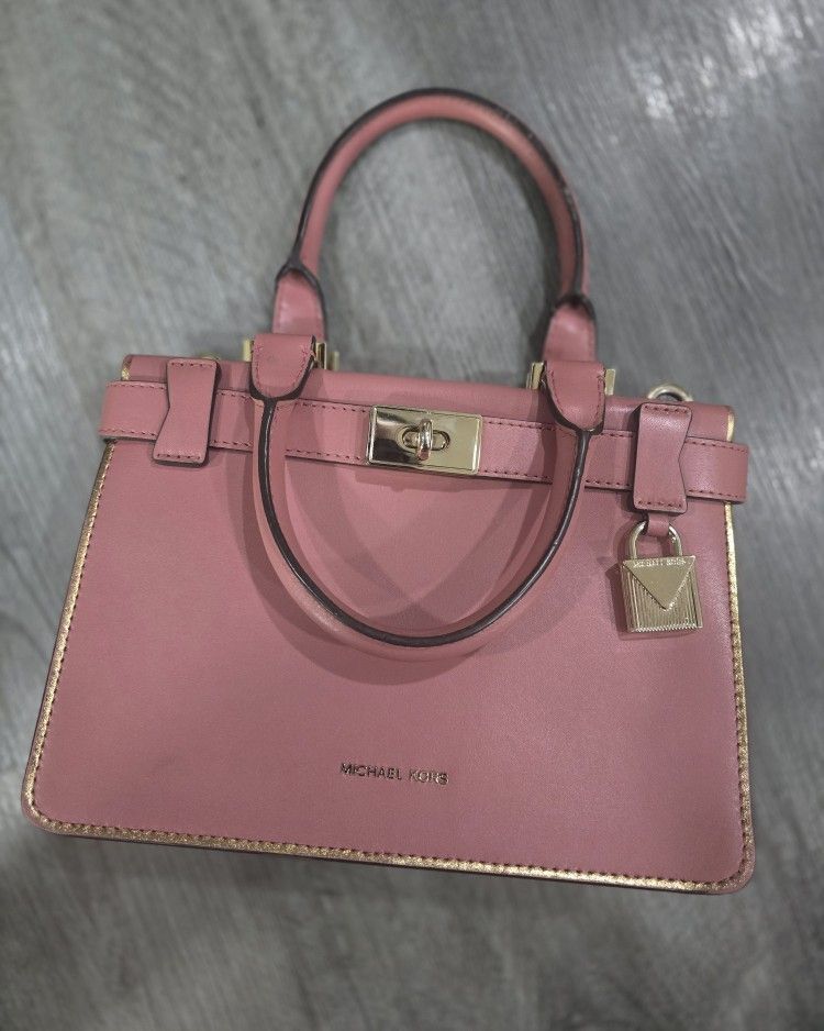 Michael Kors Small Accordian Leather Tote Hand Bag