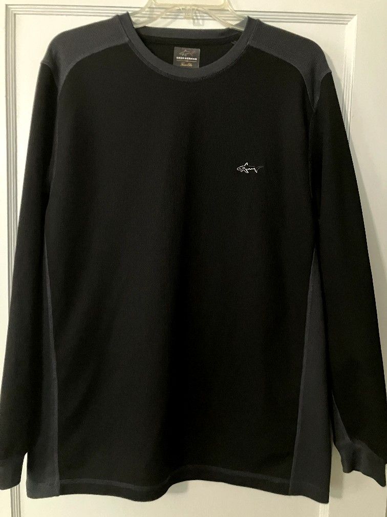 Tasso Elba Long Sleeve Shirt Black Large