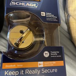REDUCED… New deadbolt SCHLAGE single cylinder