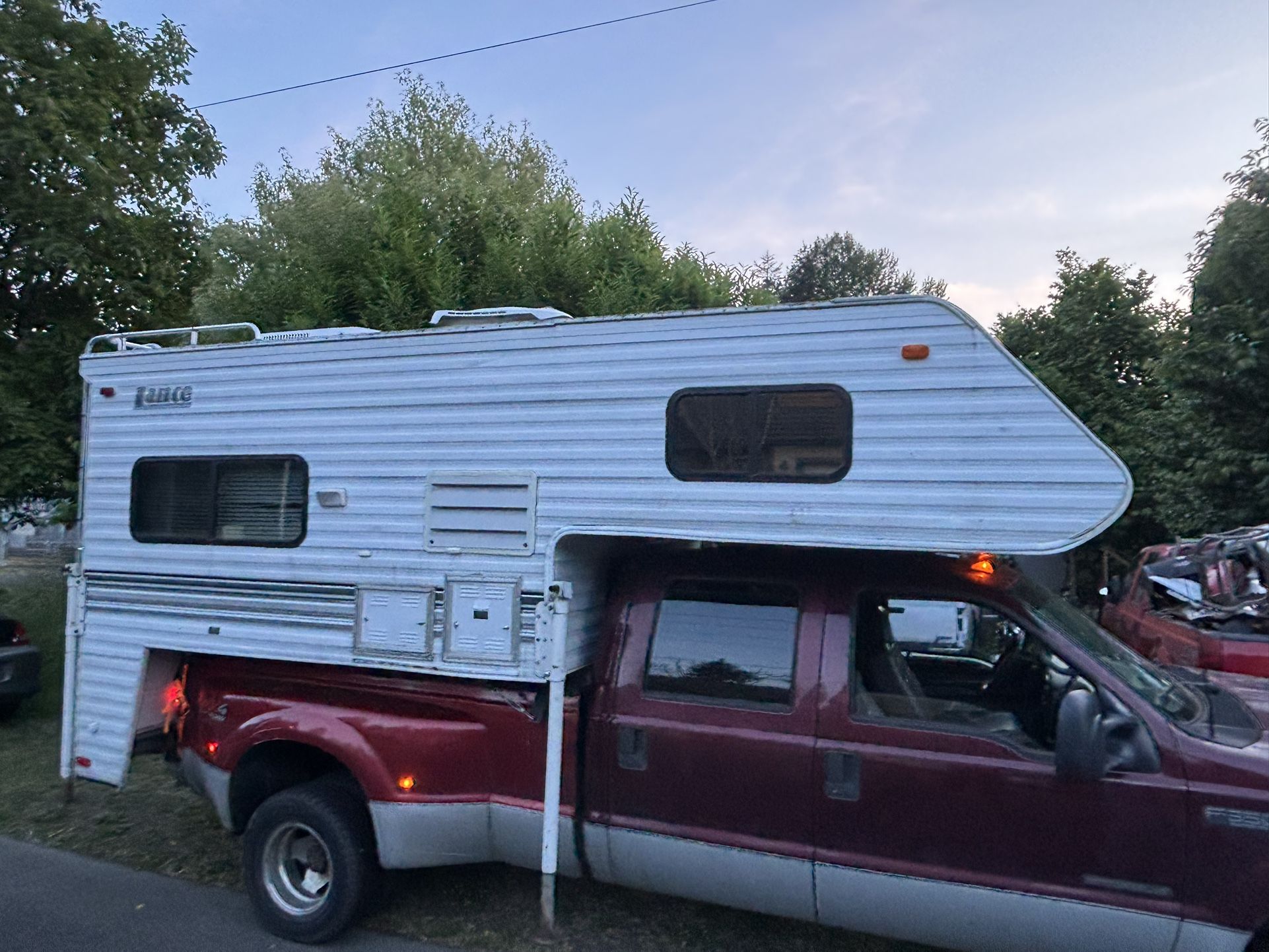 Lance Lite Cabover Truck Camper as-is Good Bones