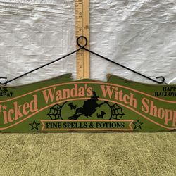 WOODEN HANGING SIGN