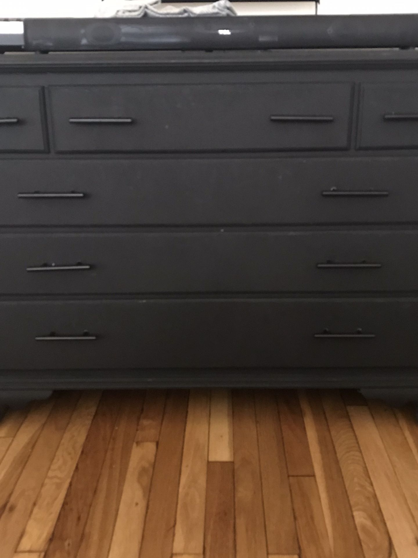 Black Vintage Mahogany Dresser