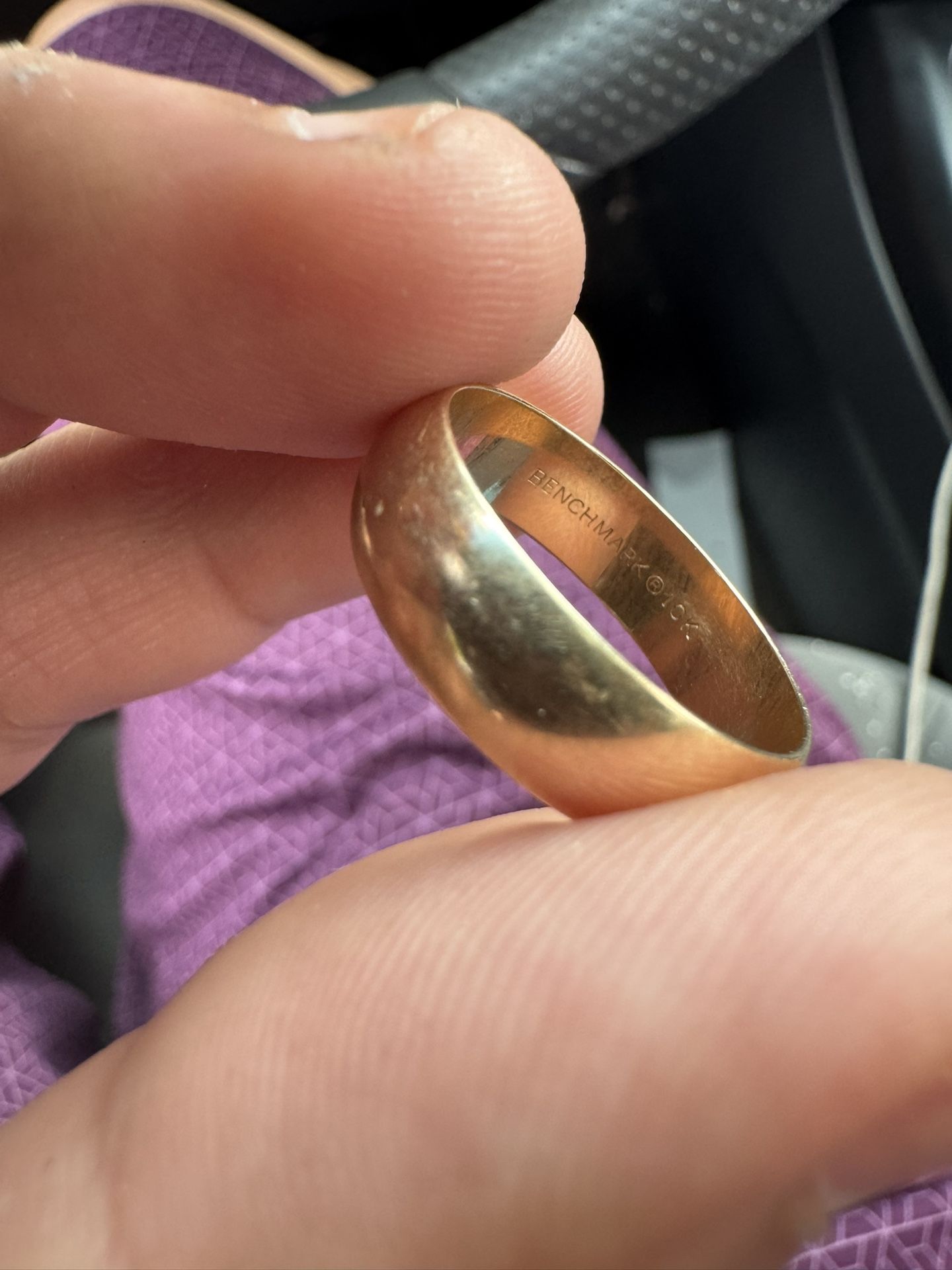 Men’s Benchmark 10K Solid Gold Wedding Band – $200 OBO