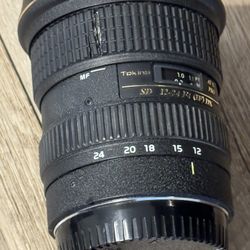 Tokina 12-24 F4 (IF) DX Lens For Canon Camera 
