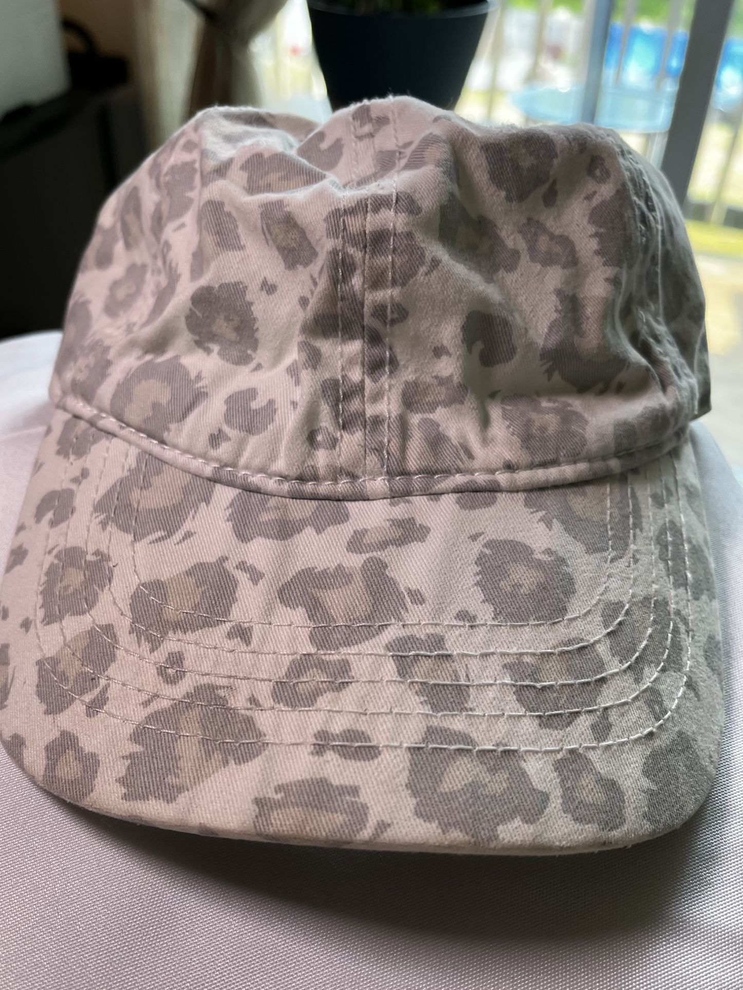 Leopard Print Unstructured Cap