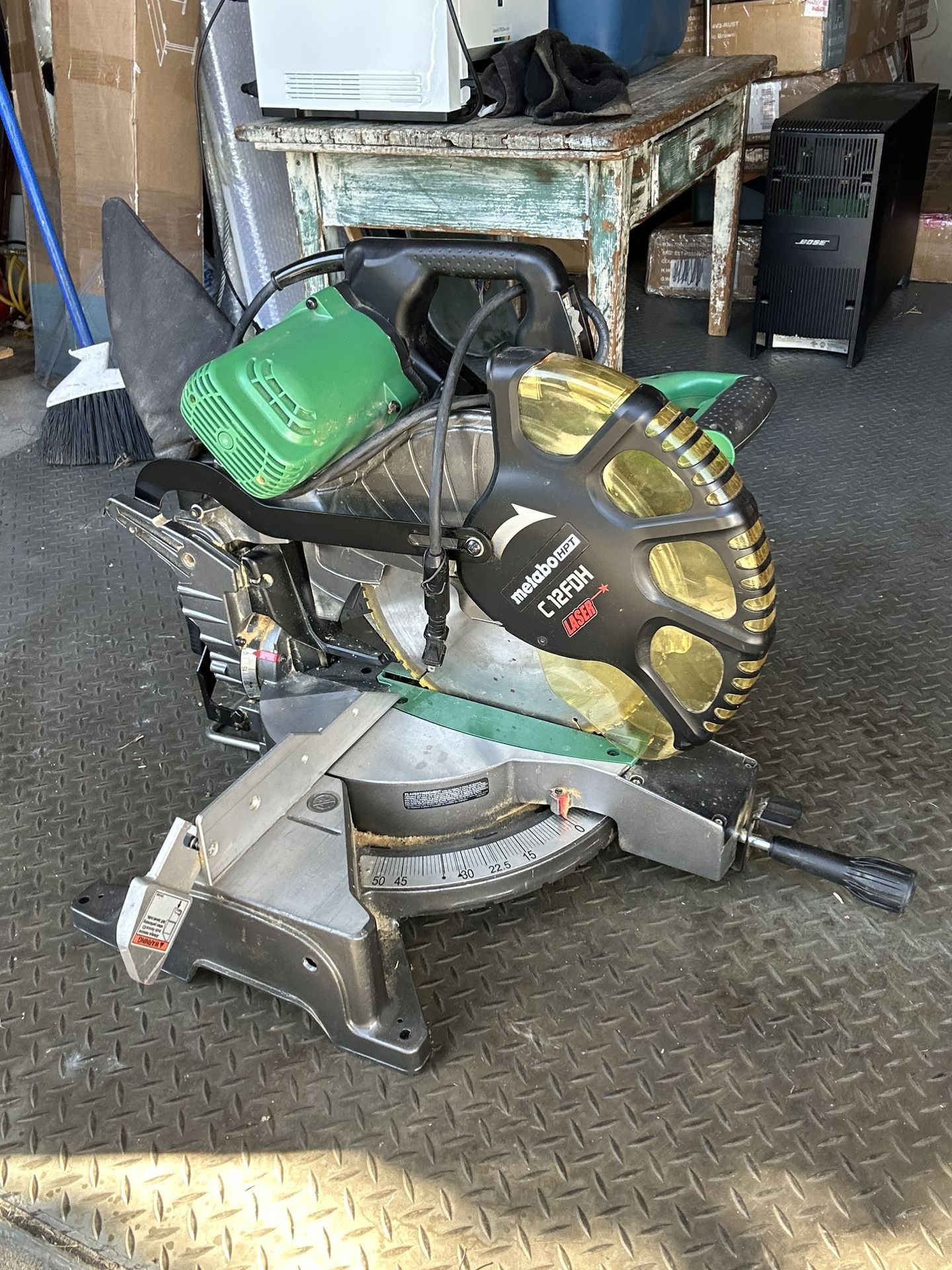 Metabo HPT 12-inch Dual Bevel Compound Miter Saw with Laser Marker (C12FDHSM