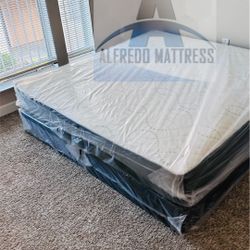 King mattress regular and box spring set (2pc - brand new) 