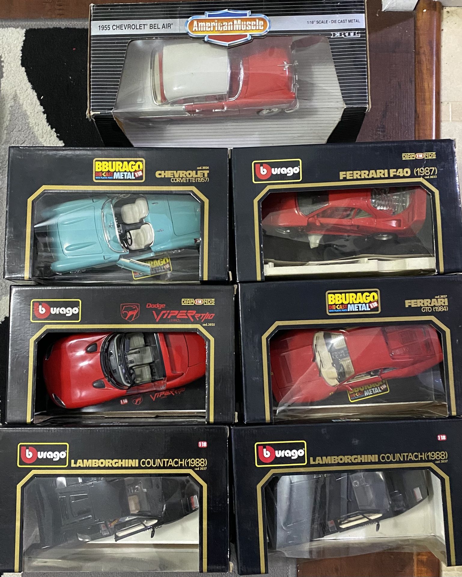 Bburango Car Lot With 1 ERTL American Muscle Car