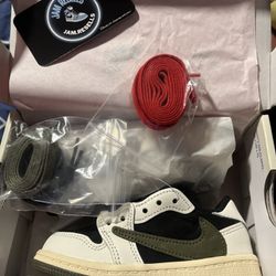 Travis Scott Air Jordan 1 Low Og Toddler Size 8c BRAND NEW