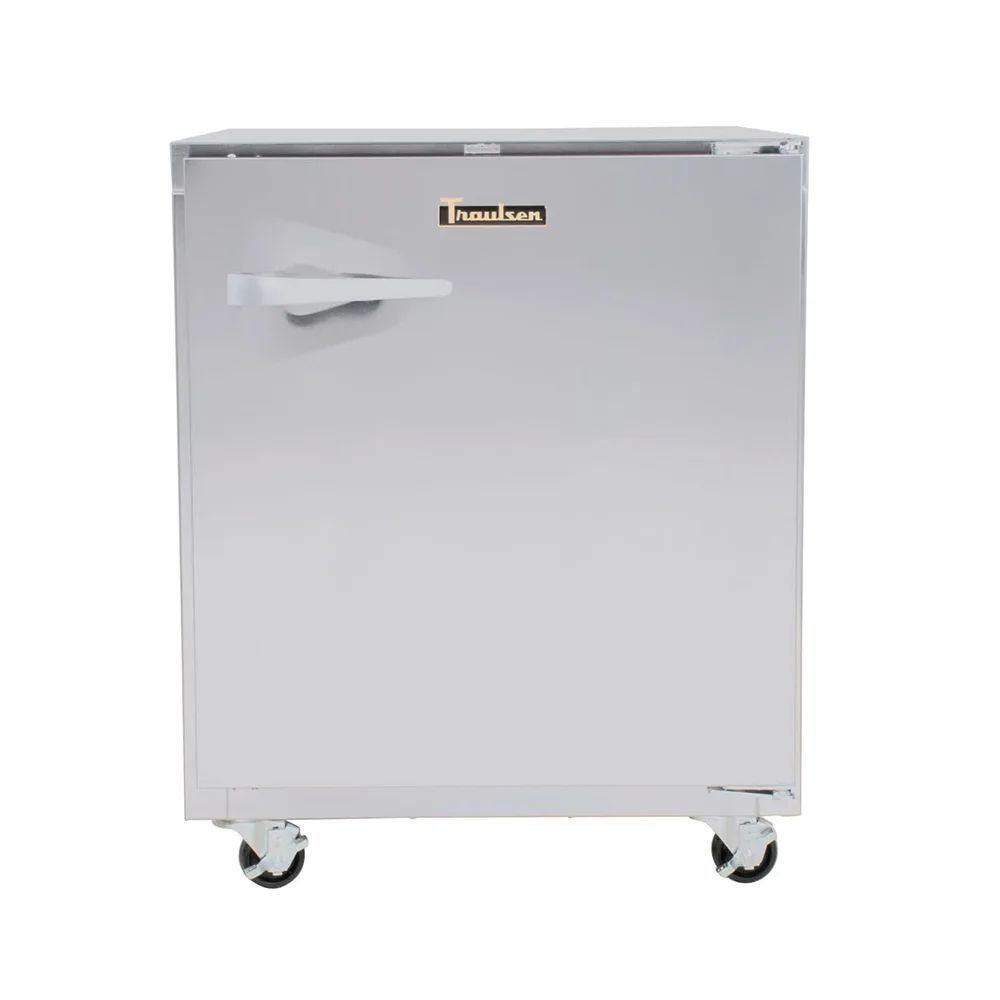 NEW 27" Under Counter Refrigerator Traulsen UHT27-L 1 Solid Door Left Hinge On Wheels #4062