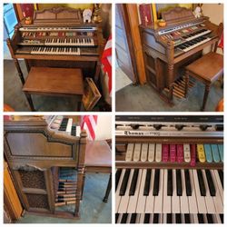 THOMAS Dual Keyboard Piano Organ $80 - Thurs, Friday (Estate Sale)