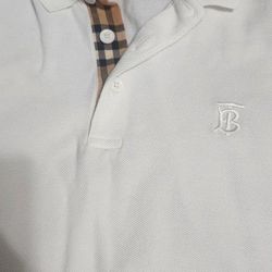 White   Polo Shirt Burberry