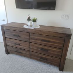 **Moving Sale** Beautiful Acacia Wood Dresser