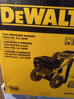 3600 psi DeWalt pressure washer