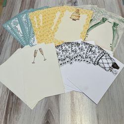 130 Assorted Wedding Themed Cards, Various Sizes & Designs 