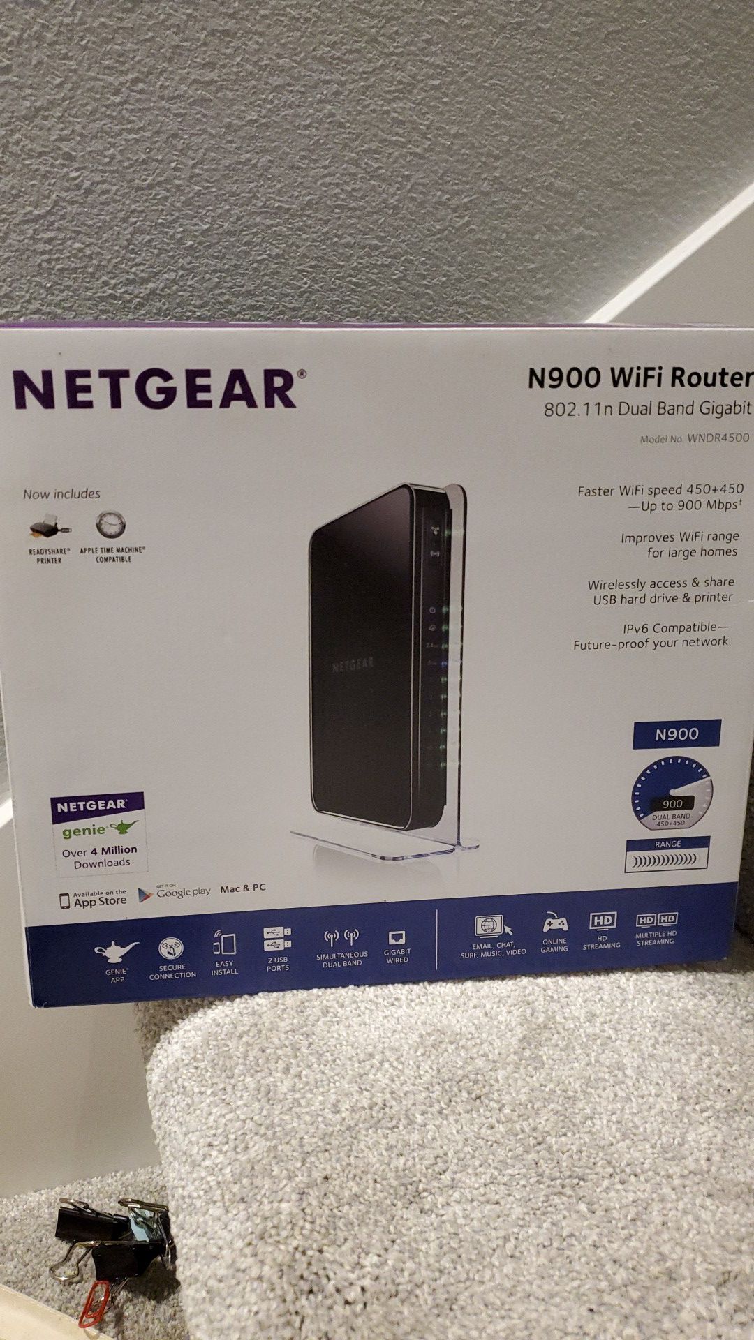 Netgear N900 wifi router