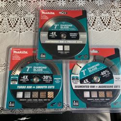 Makita 7in Diamond Blade $20 EACH FIRM