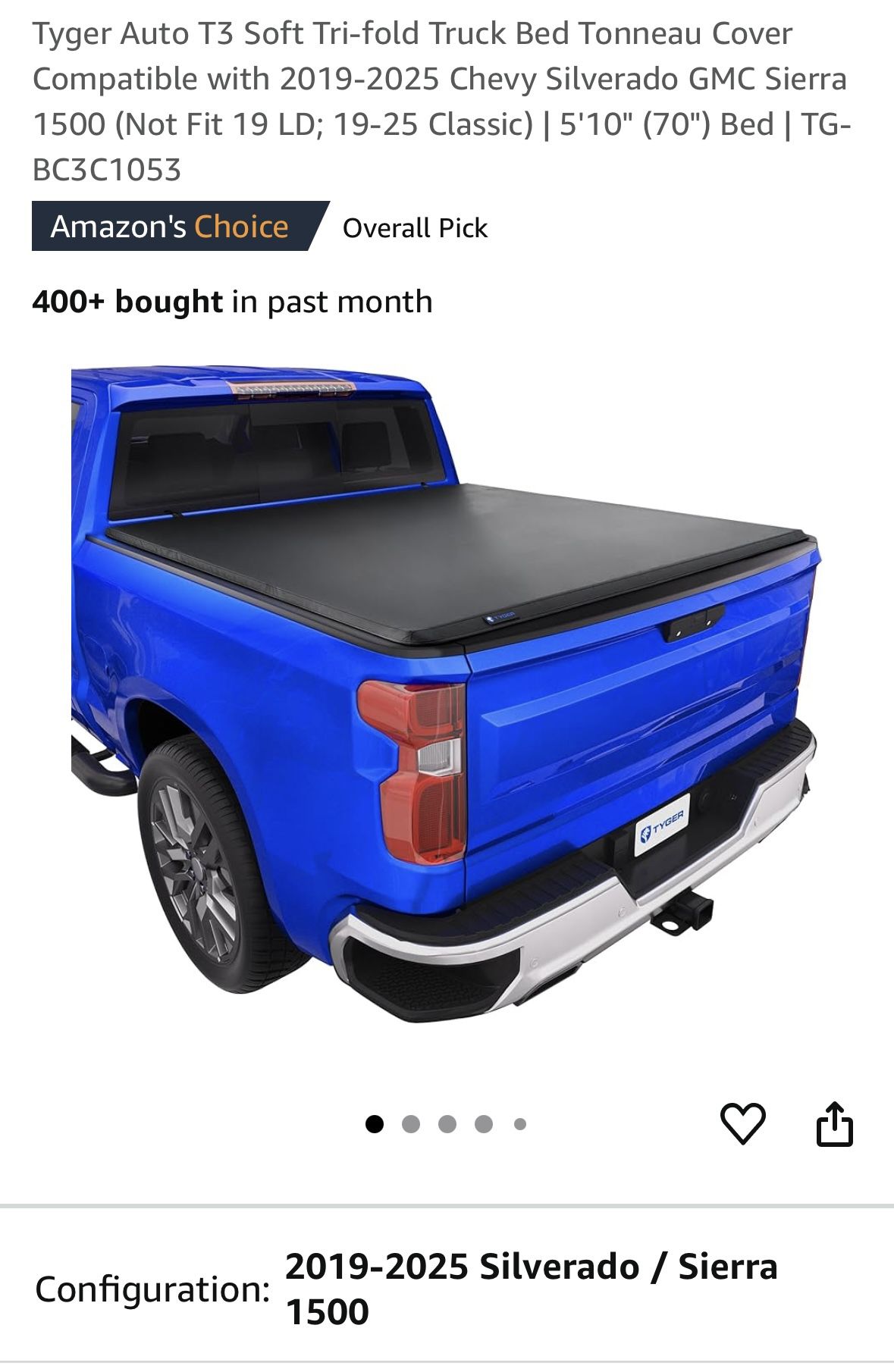 Tri-fold Truck Bed Tonneau Cover