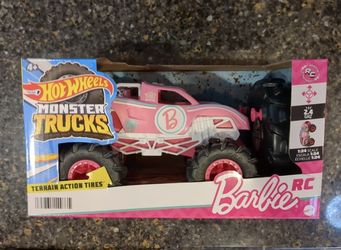 NEW Hot Wheels Barbie Monster Truck Remote Controlled