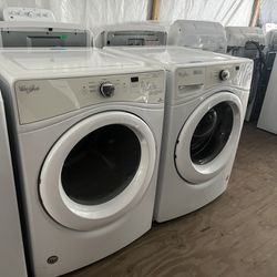Whirlpool Washer&dryer Frontload Set 60 day warranty/ Located at:📍5415 Carmack Rd Tampa Fl 33610📍