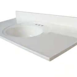 Glacier Bay 49" X 22" Vanity Top in White