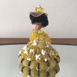 ✔️Vintage Doll In Yellow Dress 💛 