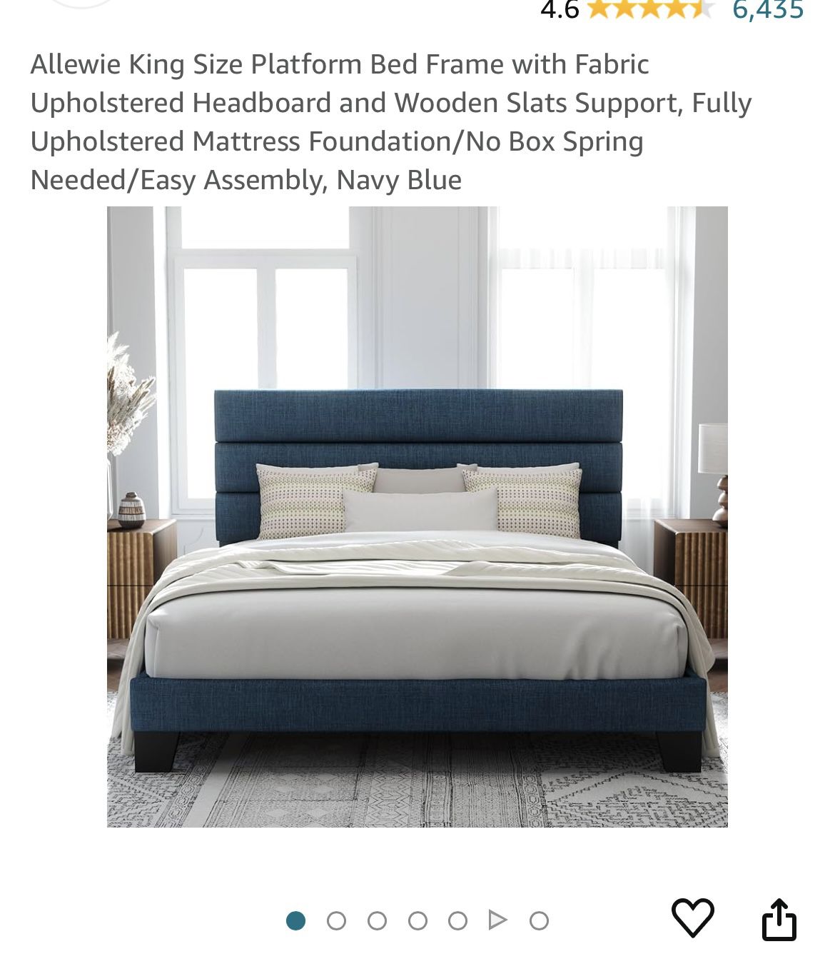 Navy Blue Bed Frame