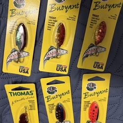 6 Thomas buoyant lures