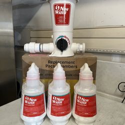 New Water Filter With 3 Bottles Of Treatment 