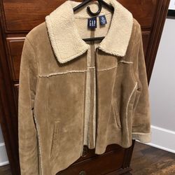 Vintage Gap suede leather jacket, western-style, Y2K era - size L