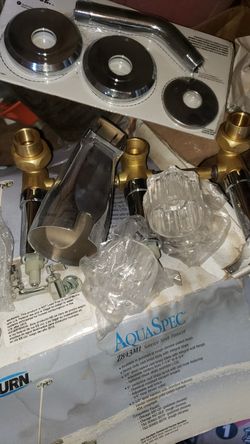 Briggs 3 handle tub and shower faucet