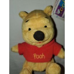 Vintage 1997 Mattel Pooh Beanbag Friend Winnie The Pooh Plush With Tags
