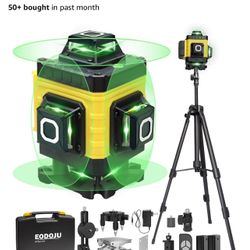 New Self Leveling Laser, 4 x 360° Laser Level with Tripod. 