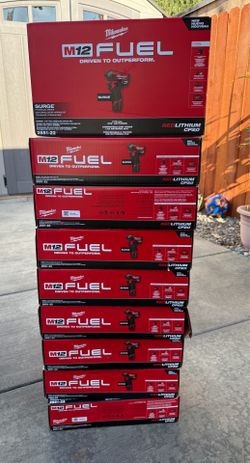 SURGE 1/4" Hex Hydraulic Driver 2 Batteries & Charger Milwaukee M12