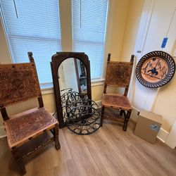 Huge Mahogany Art Deco Mirror