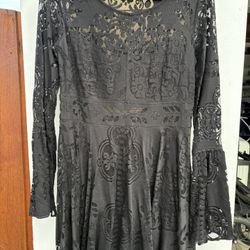 Black See Through Dress 