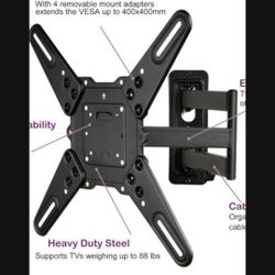 Full Motion TV Wall Mount (Swivel)