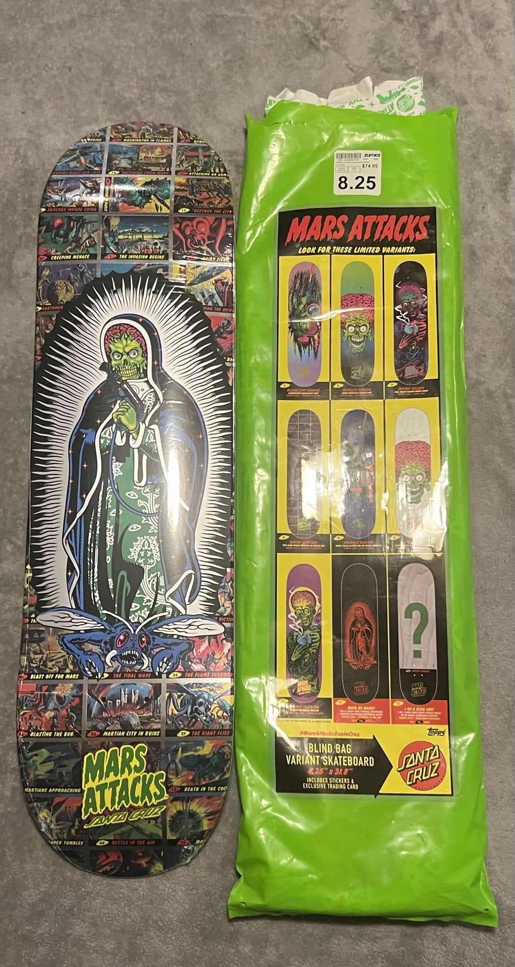 Divine Heritage Mars Attacks Santa Cruz Board Sealed