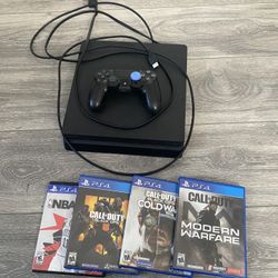 PS4 With Games And Headset 
