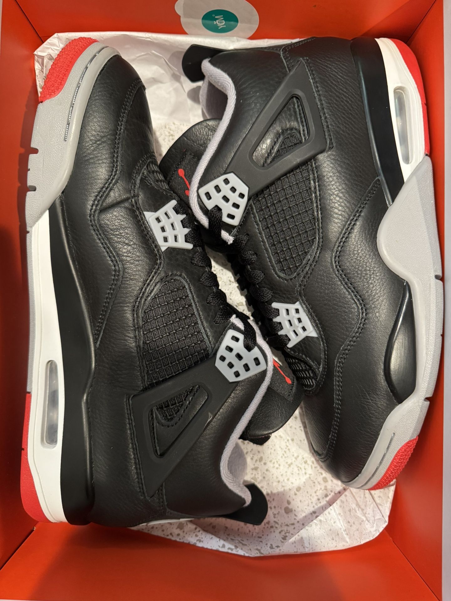 Air Jordan 4 Retro “Bred Reimagined” Size 10 Men’s OG ALL