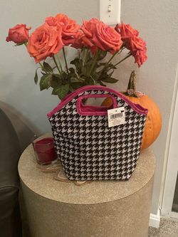 Houndstooth Lunch Bag - Brand New