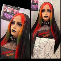 Human Hair Blended Lace Front Wig 