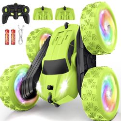 Stunt RC Cars, 2.4GHz Double Sided 360° Flips RC Crawler, Outdoor Toys for Kids Ages 4-8, Upgraded USB-C Modular Battery